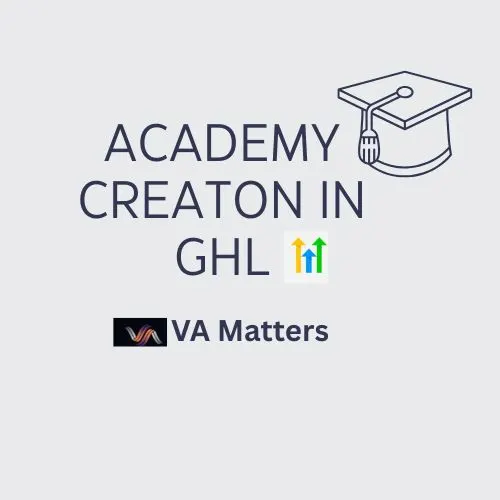 Academy Creation in GHL